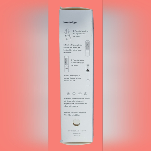 Pet Hair Removal/Reusable Lint Roller Brush ~ Muezza - Picture 3 of 5